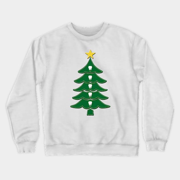 Molar Christmas Tree Crewneck Sweatshirt by Happimola